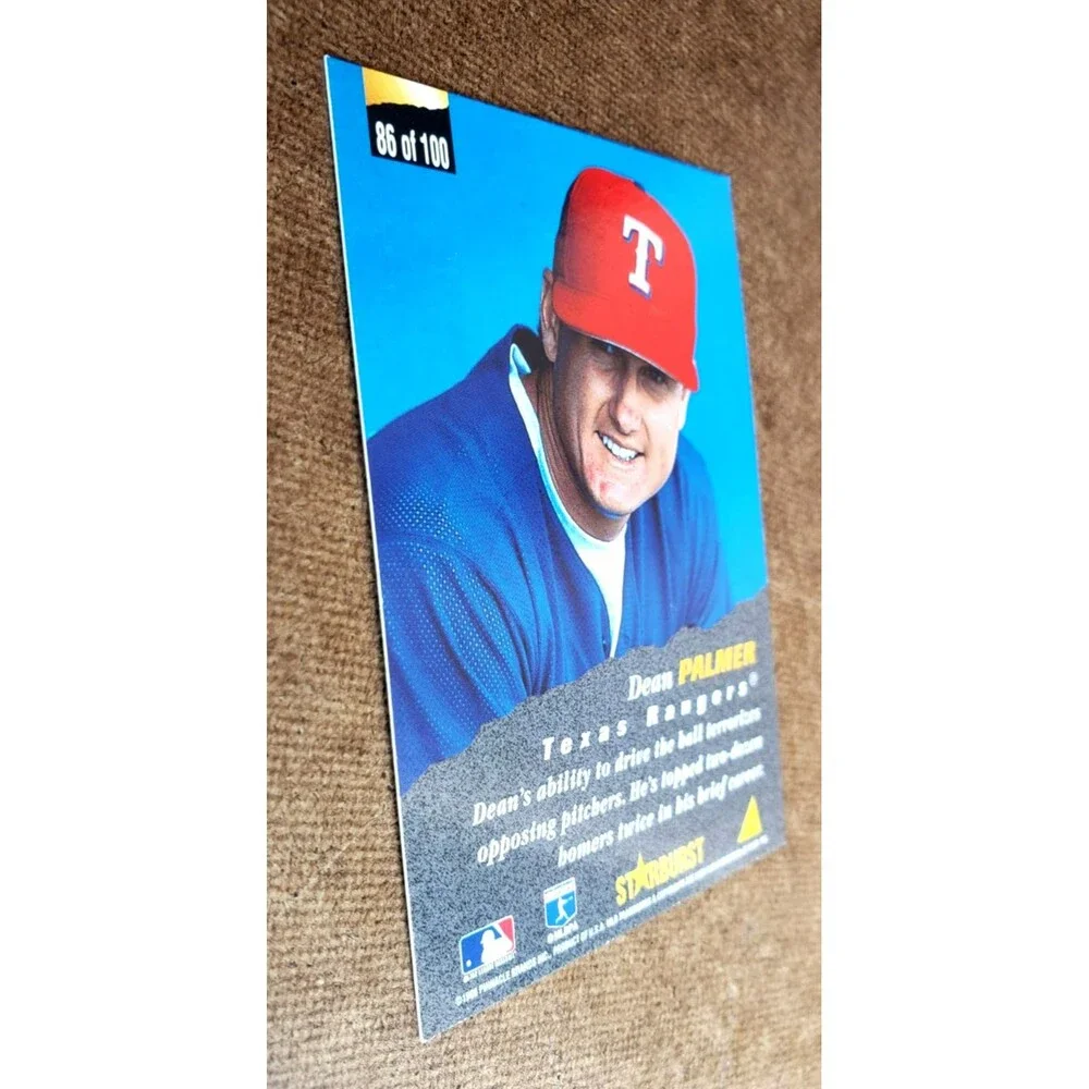 1996 Pinnacle STARBURST DEAN PALMER MLB Trading Card #86 Texas Rangers